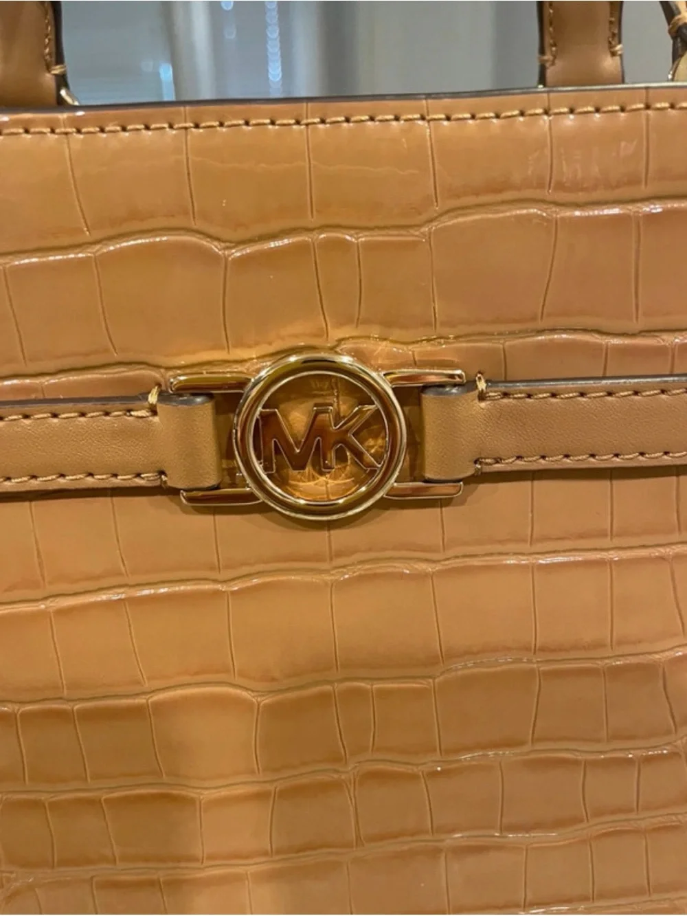 Michael Kors Croc-Embossed Handbag